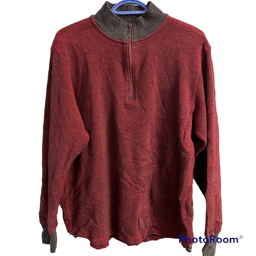 Robert Graham 1/4 Zip Pullover Sweater size large